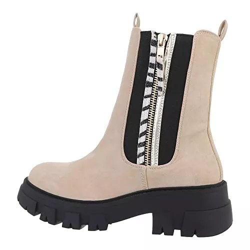 Ital Design Stiefel Ital Design Damenschuhe Stiefeletten Plateaustiefeletten