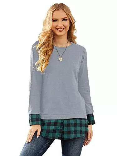VONDA Pullover & Strickmode VONDA Women's Long Sleeve Tops for Winter, Turtleneck Jumper, Oversized Sweatshirt, Elegant Tops