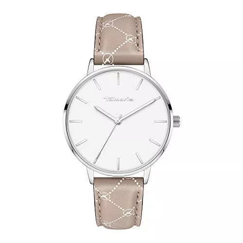 Tamaris Uhren Tamaris Damen Analog Quarz Armbanduhr mit Lederarmband