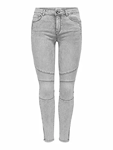 ONLY Jeans ONLY Female Skinny Fit Jeans ONLROYAL Life REG SK BIKR Zip ANK