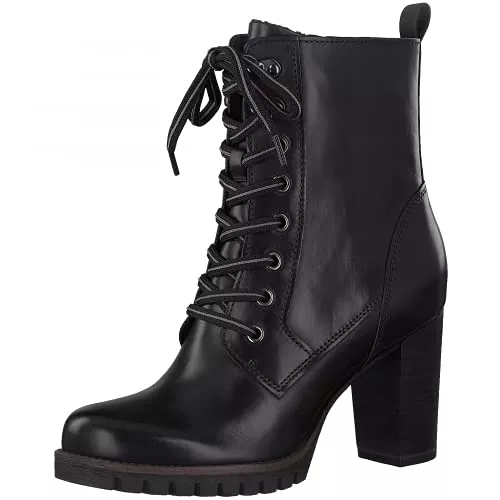 MARCO TOZZI Stiefel Marco Tozzi Damen 2-2-25200-27 Leder Schnürstiefelette Mode-Stiefel