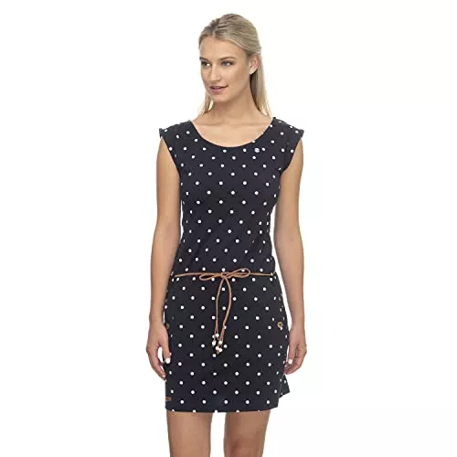 Ragwear Freizeit Ragwear TAG DOTS Damen Kleid Streetwear 100% vegan