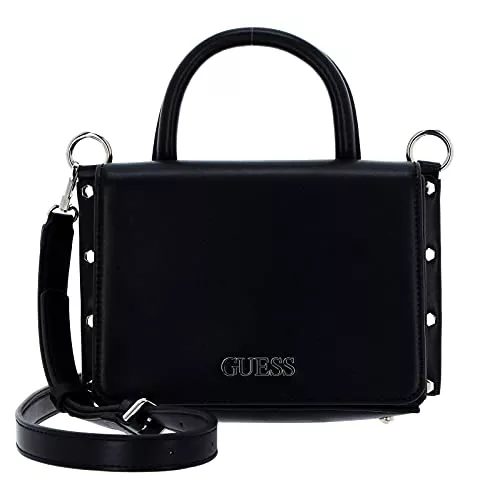GUESS Taschen & Rucksäcke Guess Damen TIA Double Flap Bags Crossbody, Schwarz, Einheitsgröße EU