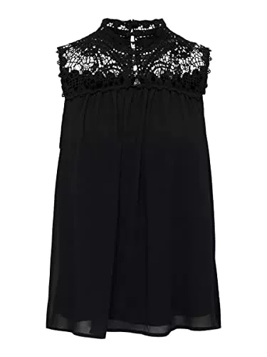 ONLY Ärmellose Blusen ONLY Female Oberteil ohne Ärmel Spitzen