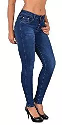 ESRA Jeans ESRA Damen Jeans Jeanshose Damen High-Waist Hochbund Hose bis Übergröße S400