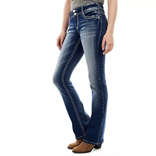 WallFlower Jeans WallFlower Damen Jeans Junior Instastretch üppige kurvige Bootcut Jeans