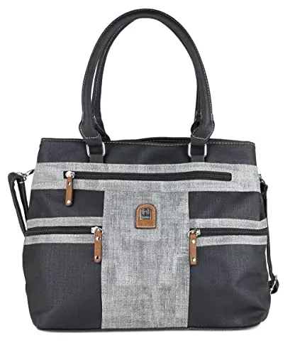 irisaa Taschen & Rucksäcke irisaa Handtasche Damen Shopper Mittelgroß Schultertasche Multifunktionale Henkeltasche Umhängetasche mit Abnehmbarem Schulterriemen und vielen Fächern
