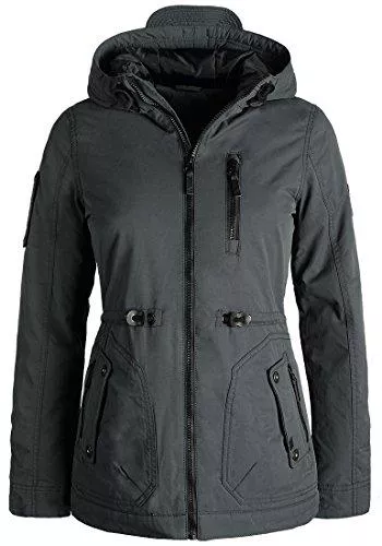 BlendShe Mäntel Blend SHE Colette Damen Übergangsjacke Parka Mantel warme Jacke gefüttert mit Kapuze