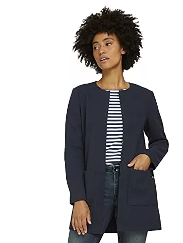 TOM TAILOR Blazer TOM TAILOR Damen Langer Blazer mit Taschen