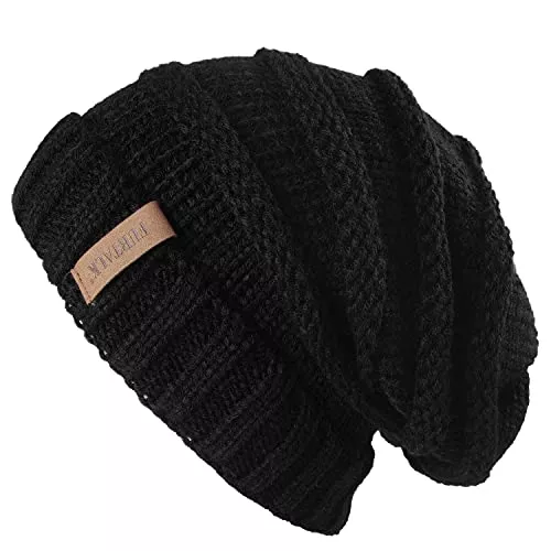 FURTALK Hüte & Mützen FURTALK Strickmütze Damen Slouch Beanie Mütze Street Style Grobstrick Wintermützen Klassische Weiche Beanie Winter