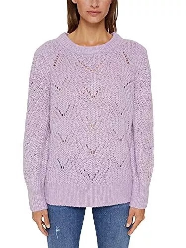 ESPRIT Pullover & Strickmode ESPRIT Mit Wolle und Alpaka: Pointelle-Pullover