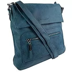 ekavale Taschen & Rucksäcke ekavale Schultertasche aus weichem Leder-Imitat Damen Umhängetasche Flache Form