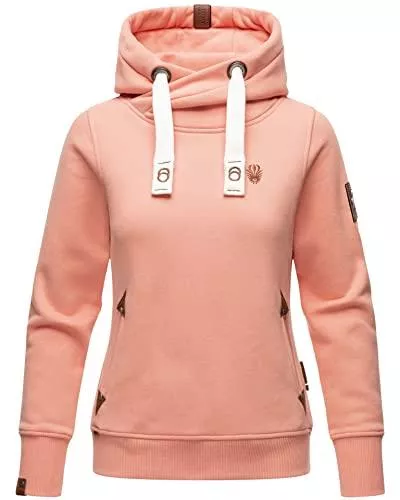 Navahoo Kapuzenpullover Navahoo Damen Sweatshirt Hoodie Pullover Pulli Sweater Kapuze warm B563