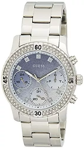GUESS Uhren Guess Damen Analog Quarz Uhr mit Edelstahl Armband W0774L6