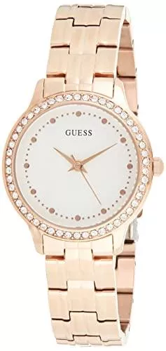 GUESS Uhren Guess Damen Analog Uhr Chelsea mit Edelstahl Armband