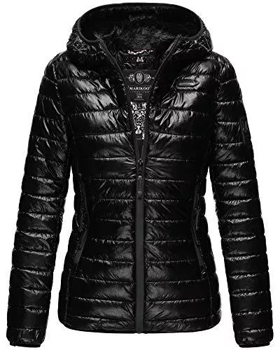 MARIKOO Jacken MARIKOO Damen Winter Jacke Outdoor Steppjacke Gefüttert Warm Kapuze 6 Farben XS - XXL JAYLAA