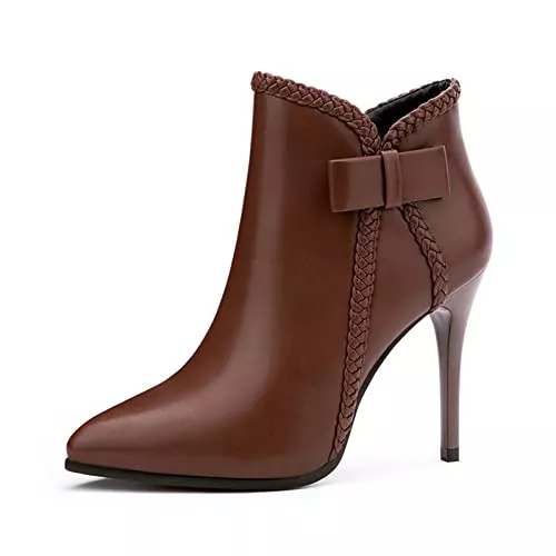 JOEupin Stiefel JOEupin Damen-Stiefeletten mit Stiletto-Absatz, spitzer Zehenbereich, Reißverschluss, für Abendveranstaltungen, Partys