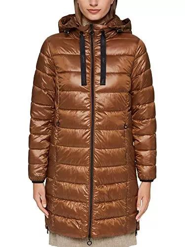 ESPRIT Jacken ESPRIT Recycelt: Leichter Steppmantel mit Kapuze