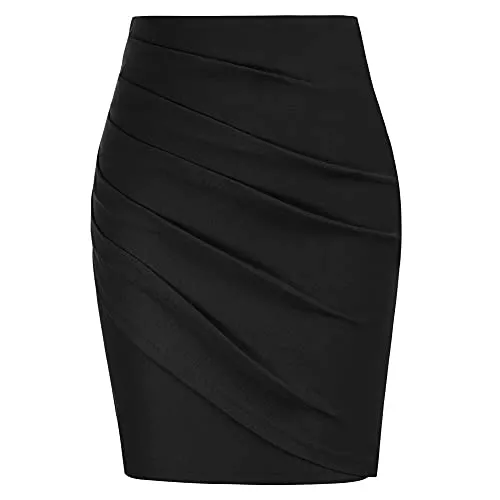 Belle Poque Röcke Belle Poque Damen Vintage Retro Etui Hohe Taille Röcke Knielang Sommerrock Bodycon Bleistiftrock BPE02145