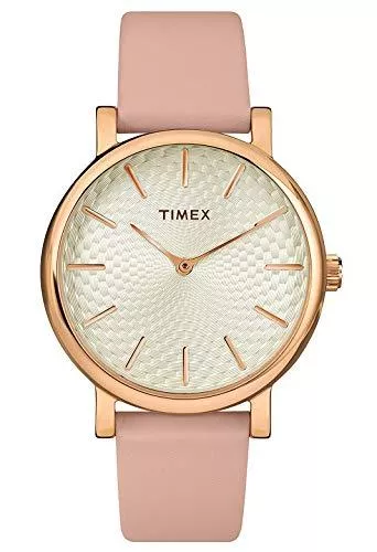 Timex Uhren Timex Damen Analog Uhr Metropolitan mit Leder Armband