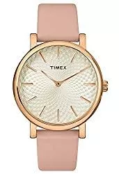 Timex Uhren Timex Damen Analog Uhr Metropolitan mit Leder Armband