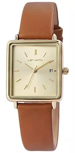 Just Watch Uhren Just Watch Damen-Uhr Echt Leder Armband Datum Analog Quarz JW10140