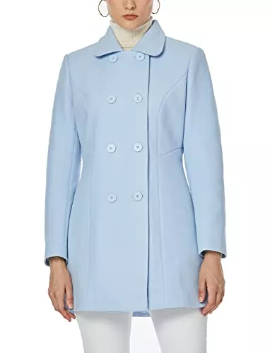 Dilgul Mäntel Dilgul Mantel Damen Lang Elegant klassischer Female Trenchcoat Herbst Winter