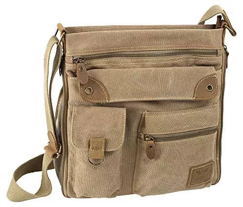 J JONES JENNIFER JONES Taschen & Rucksäcke J JONES JENNIFER JONES Canvas Damen Handtasche Große Schultertasche Umhängetasche Crossbody Casual Multifunktional Vintage Look mit verstellbarem Schultergurt