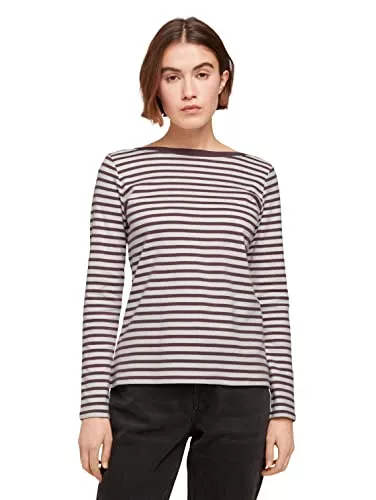 TOM TAILOR Langarmshirts TOM TAILOR Denim Damen Striped Longsleeve T-Shirt