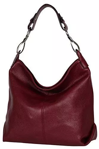 AmbraModa Taschen & Rucksäcke AmbraModa GL033 - Damen echt Ledertasche Handtasche Schultertasche Henkeltasche Beutel
