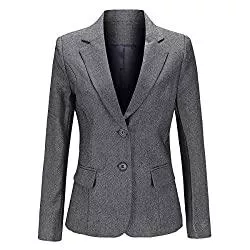 YYNUDA Blazer YYNUDA Kurzblazer Damen Slim Fit Blazer Sommer Anzugjacke Elegant Büro Jacke Top für Business Freizeit