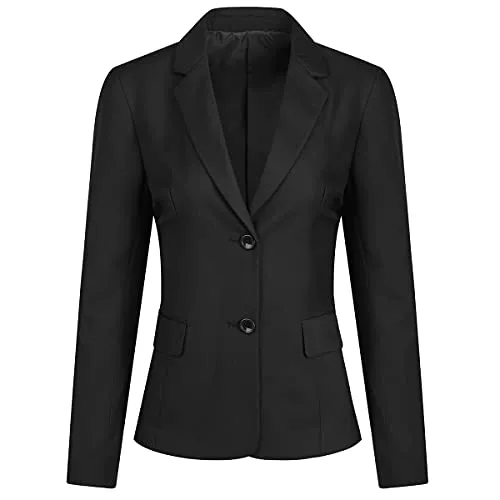YYNUDA Blazer YYNUDA Damen Blazer Zwei Tasten Elegante Feste Farbe lässig Büro Anzug