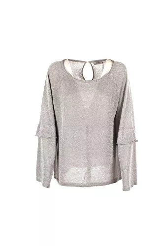 ONLY Pullover & Strickmode ONLY Grauer Pullover mit glitzerfaden