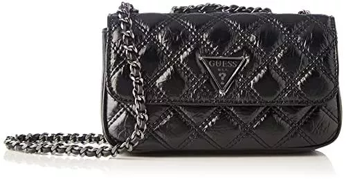 GUESS Taschen & Rucksäcke Guess Damen CESSILY Micro Mini, Schwarz, Einheitsgröße