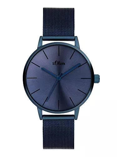 s.Oliver Uhren s.Oliver Damen Analog Quarz Uhr mit Edelstahl Armband