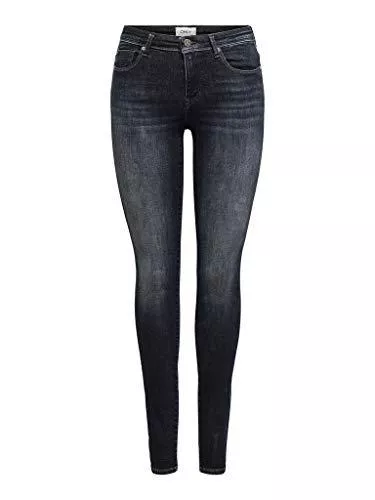 ONLY Jeans ONLY Damen Onlshape Life Reg Skinny Rea095 Noos Hose, Black Denim, 29W / 32L
