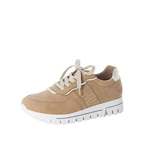 Rieker Sneaker & Sportschuhe Rieker Damen Low-Top Sneaker L2826, Frauen Halbschuhe,Schnürschuhe,Plateausohle