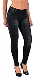 ESRA Jeans ESRA Damen Jeans Skinny Jeanshose Damen High-Waist Hose auch große Grössen S800