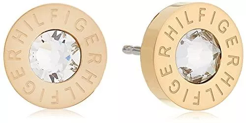 Tommy Hilfiger Schmuck Tommy Hilfiger Damen-Ohrklemme 333 Gelbgold Emaille 1 cm-2700753