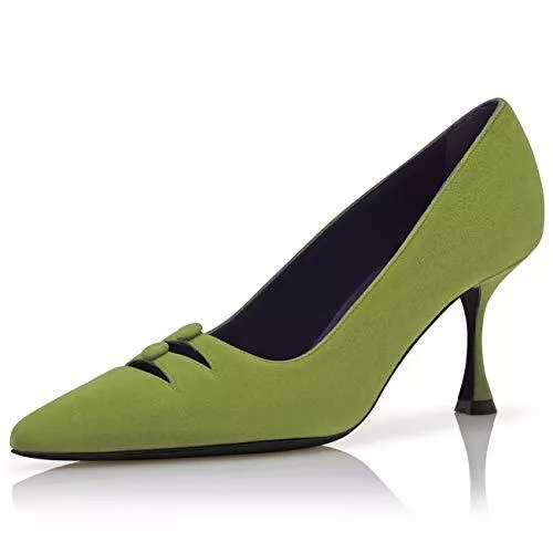 JiaBinji High Heels JiaBinji Frauen High Heels Pumpen Stiletto Wildleder Hochzeit Schuhe Pointed Toe Kleid Schuhe Braut Party Mode Heels für Frauen Nude Liner