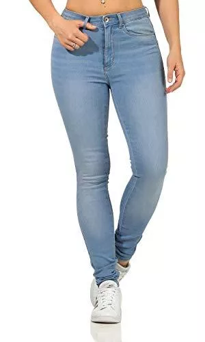 ONLY Jeans ONLY Damen Hight-Waist Jeans Hose ONLRoyal Life 15169037 Light Blue Denim M/32