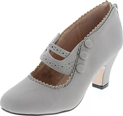 V-Luxury High Heels V-Luxury Mary Jane Damen 36-MINA4 Schuhe mit geschlossenem Zehenbereich