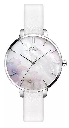 s.Oliver Uhren s.Oliver Damen Analog Quarz Armbanduhr mit Edelstahlarmband