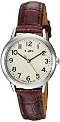 Timex Uhren Timex Damen-Armbanduhr, leicht lesbar, Leder, 30 mm