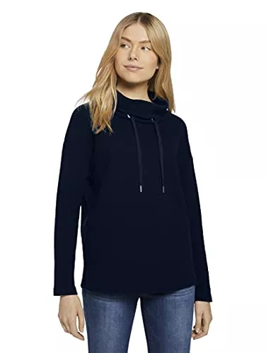 TOM TAILOR Strickjacken TOM TAILOR Damen Strukturiertes Sweatshirt