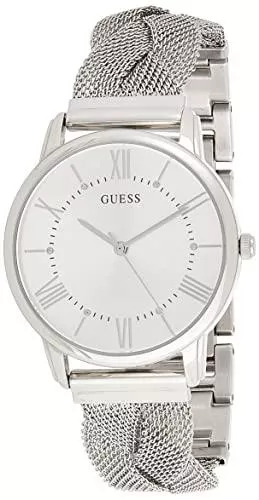 GUESS Uhren Guess Damen. Analog Quarz Uhr mit Edelstahl Armband W1143L1