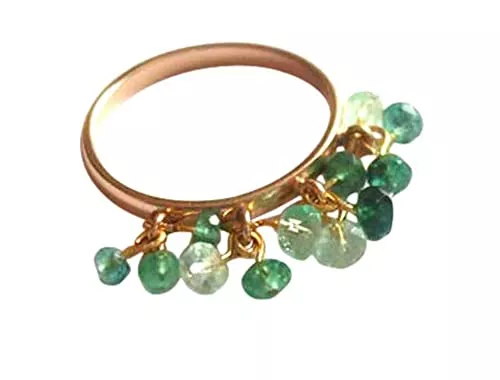 GemShine Schmuck Gemshine - Damen - Ring - Vergoldet - Smaragd - Grün