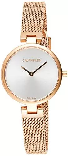 Calvin Klein Uhren Calvin Klein Damen Analog Quarz Uhr mit Paqué or Armband K8G23626