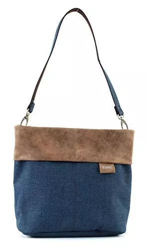 Zwei Taschen & Rucksäcke Zwei Olli OT8 Tasche Damen Umhängetasche Schultertasche 25x23x10 cm (BxHxT), Farbe:, Blue (Blau), One size