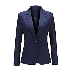 YYNUDA Blazer YYNUDA Damen Slim Fit Blazer Must-Have Anzugjacke Elegant Freizeit Kurzblazer Business Büro Jacke Top für Sommer Herbst